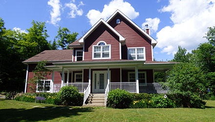 Paysage de Morin-Heights dans les Laurentides